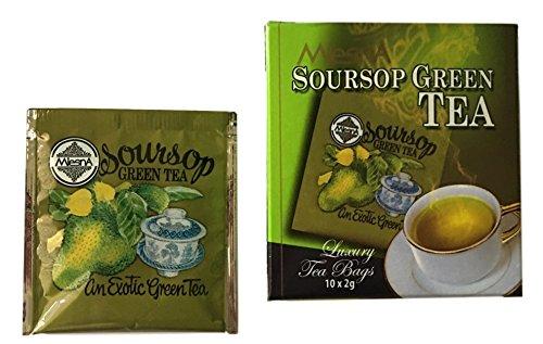 Mlesna Mlesna Pure Ceylon Foil Envelope Green Tea Selection, Jasmine, Soursop, Mint and Green Tea - 40 Count