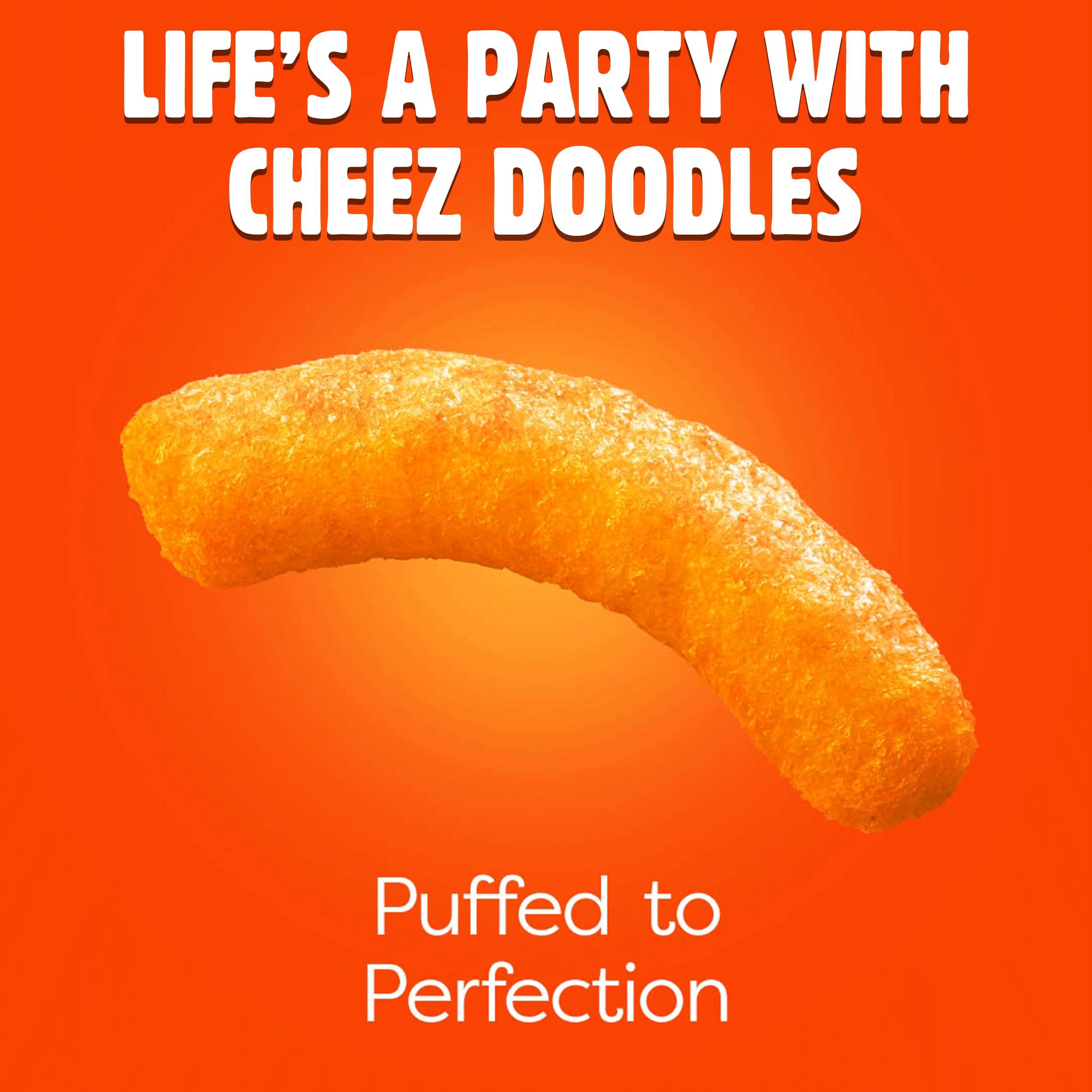 Wise Wise Snacks Cheez Doodles Baked Puffs, Real Cheddar Cheese, Gluten Free, 0g Trans Fat, No Preservatives, 3.250 Ounce (12 Count), Gluten Free