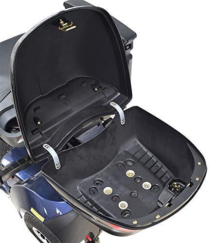 AlveyTech AlveyTech X-Large Matte Black Universal Mobility Scooter Rear Trunk & Bracket Assembly