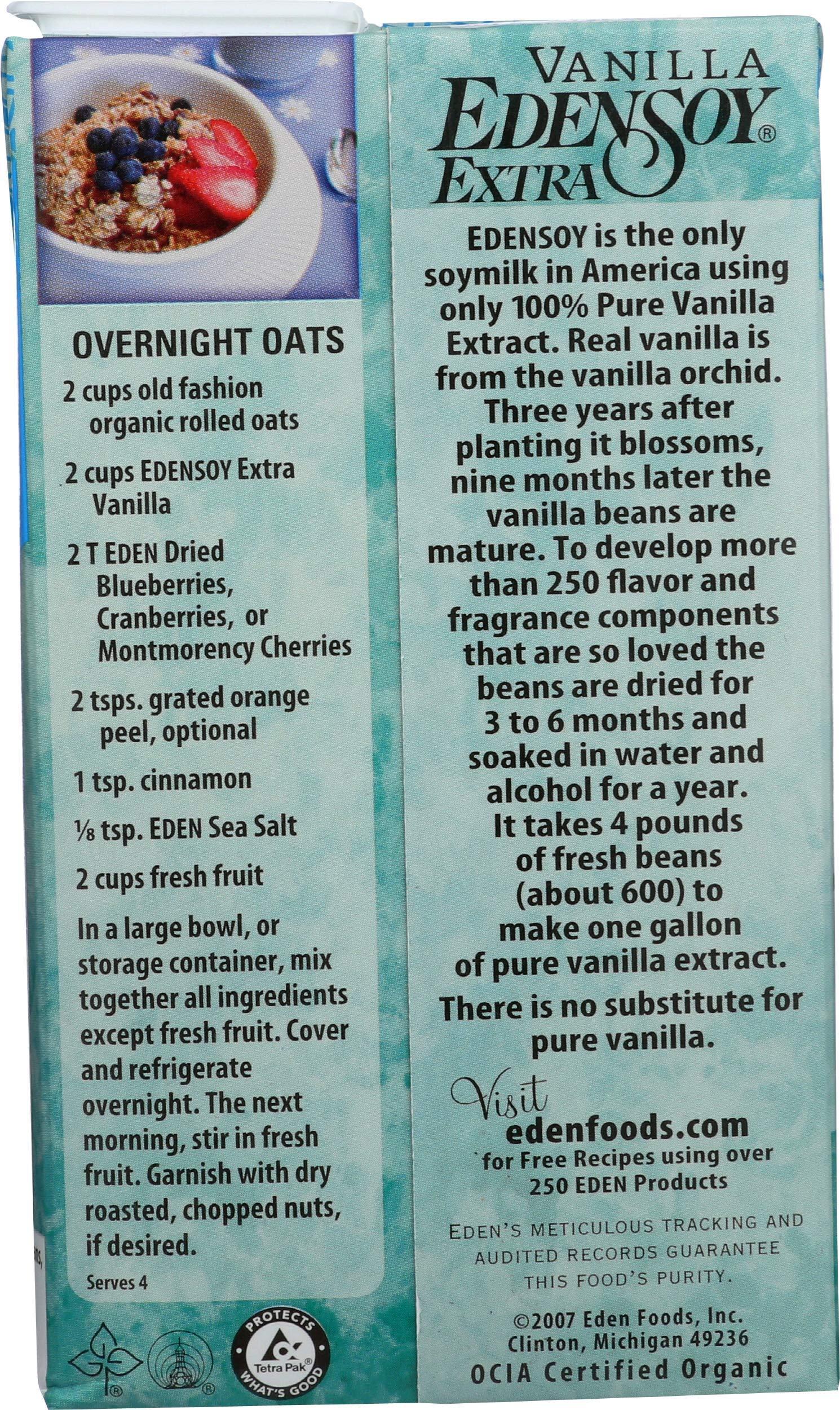 Eden Eden Foods Organic Edensoy Extra Vanilla Soymilk, 32 Ounce