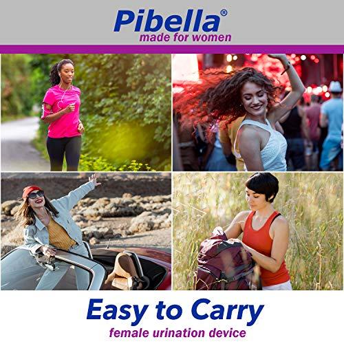 PIBELLA PIBELLA Travel Female Urination Device + Portable Urinals for Women, Camping Hiking, Outdoor Activities & More (Reusable), Pink
