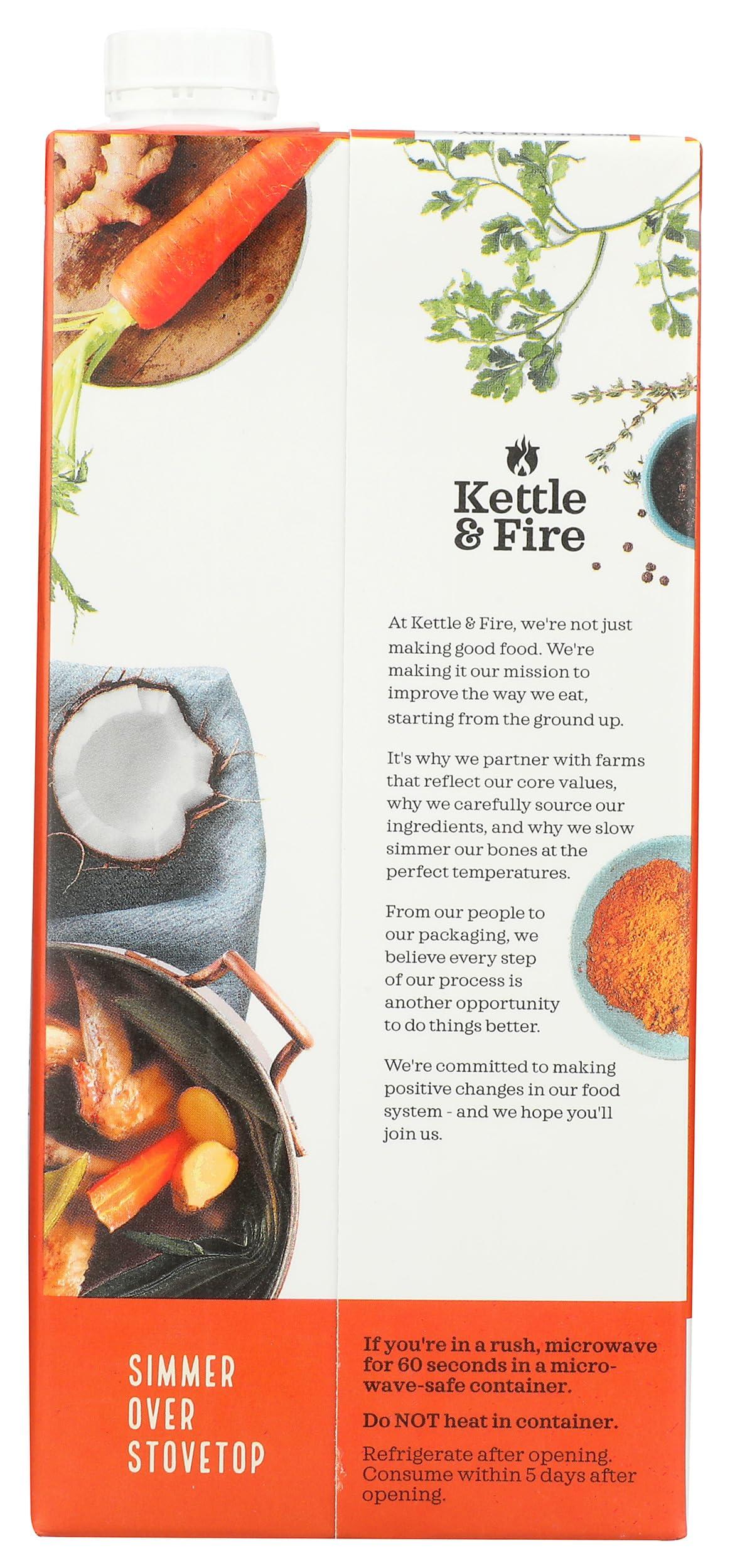 Kettle & Fire KETTLE & FIRE Organic Turmeric Ginger Bone Broth, 32 OZ