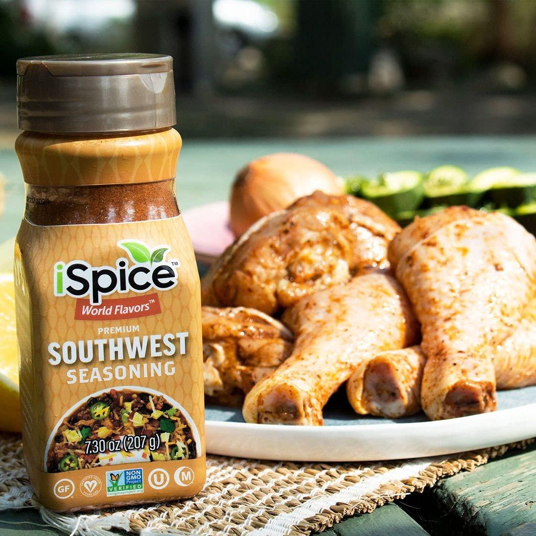 iSpice iSpice - SOUTHWEST SEASONING World Flavor Super Spice Blend | All Natural | Ready to use as is | No preparation is necessary