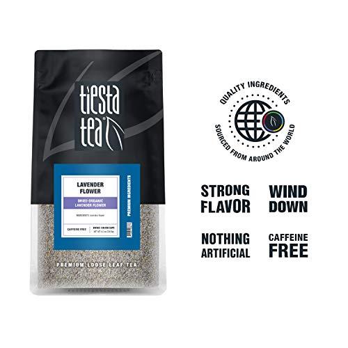 Tiesta Tea Tiesta Tea - Dried Organic Lavender Flower | Premium Loose Leaf Tea Blend | Non-Caffeinated Tea | Make Hot or Iced Tea | 100% Raw Edible Lavender Buds, All Natural Flavors - 8oz Resealable Bulk Pouch