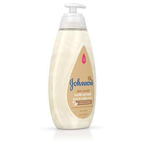 Johnson's Baby Johnson's Skin Nourishing Baby Wash with Vanilla & Oat Extract, Hypoallergenic & Tear Free Baby Wash, 27.1 fl. oz