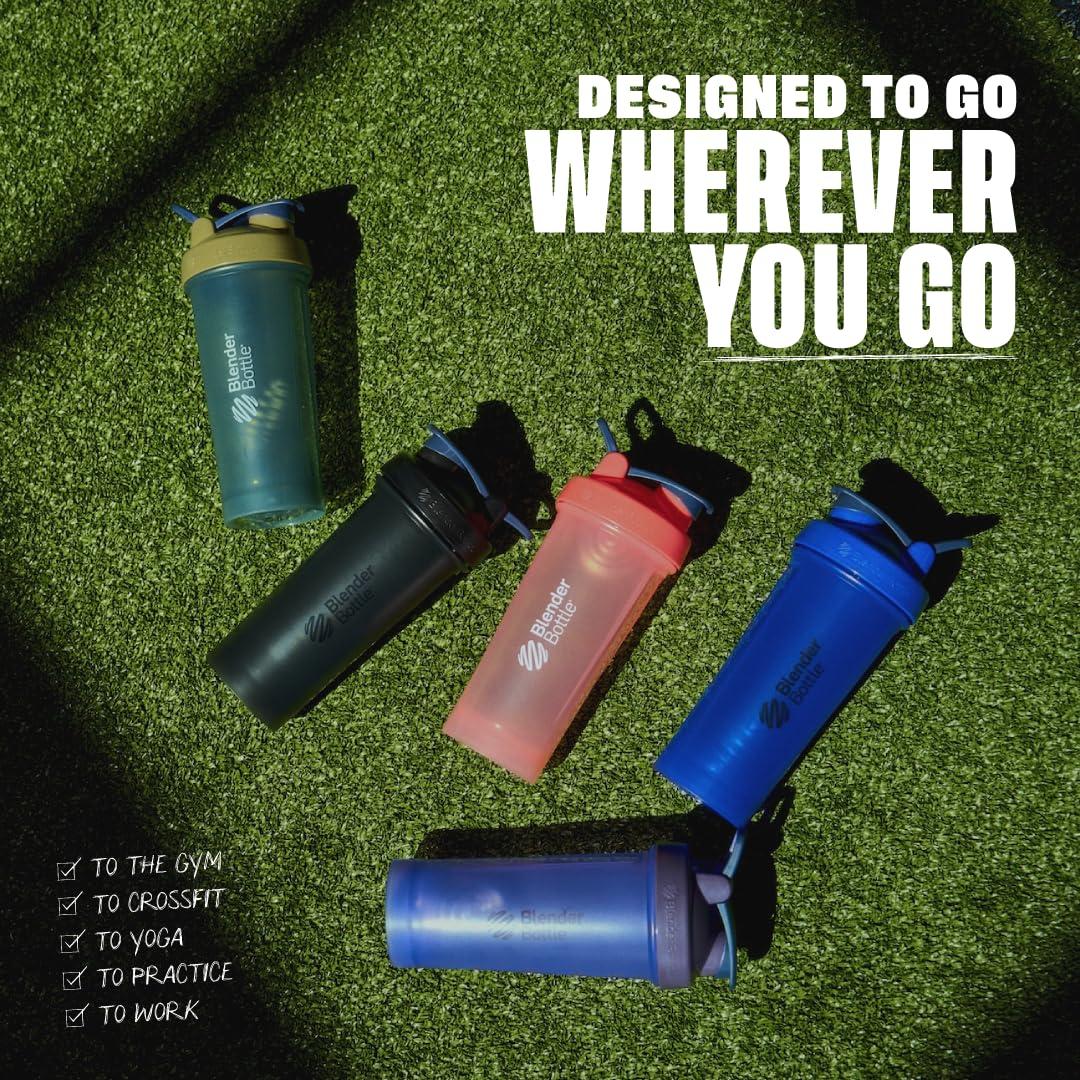 BlenderBottle BlenderBottle Classic V2 Shaker Bottle Perfect for Protein Shakes and Pre Workout, 45-Ounce, Ocean Blue