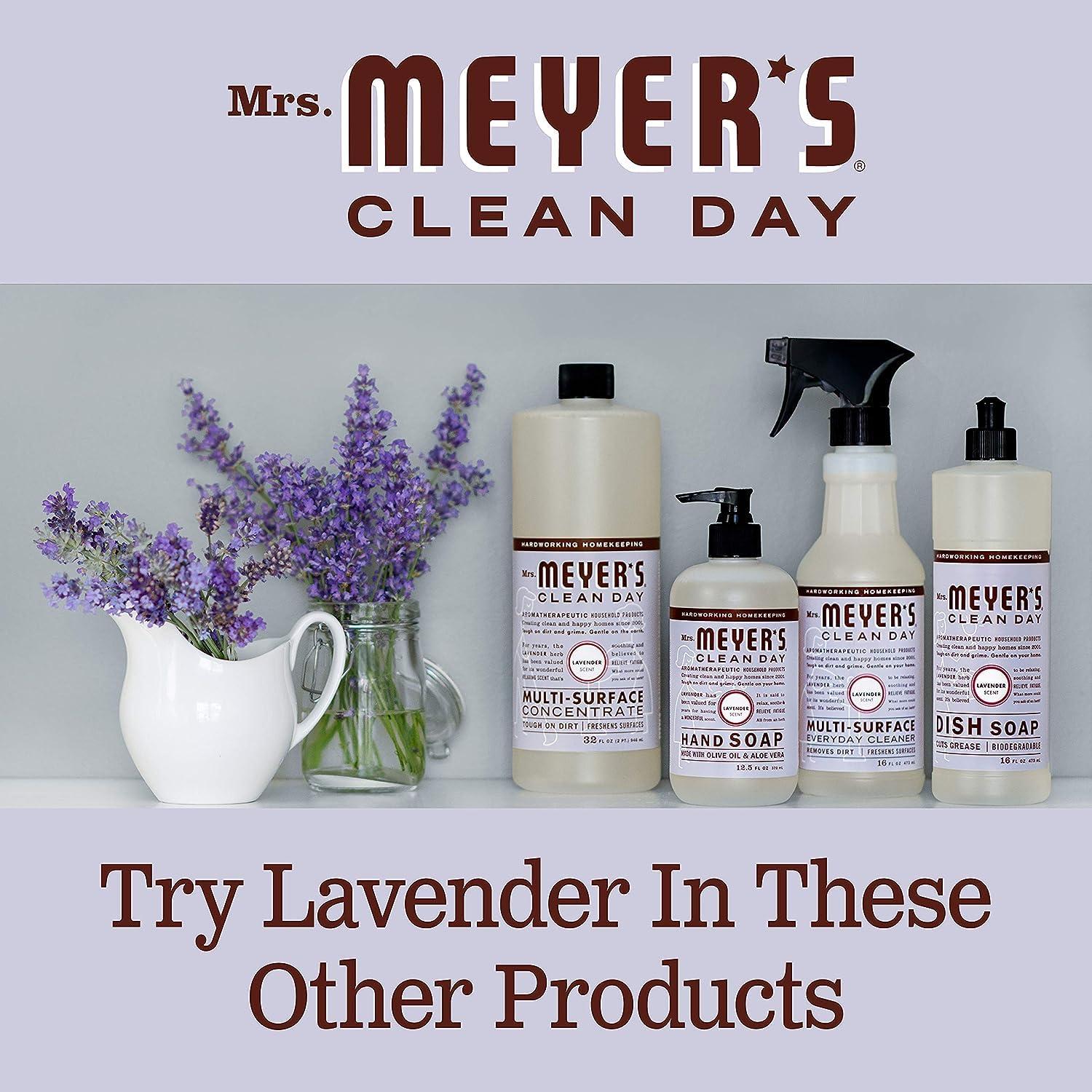 MRS. MEYER'S CLEAN DAY Mrs. Meyers Clean Day Lavender Laundry Detergent Concentrated Loads Per Bottle (64 Fl Oz (Pack of 4))
