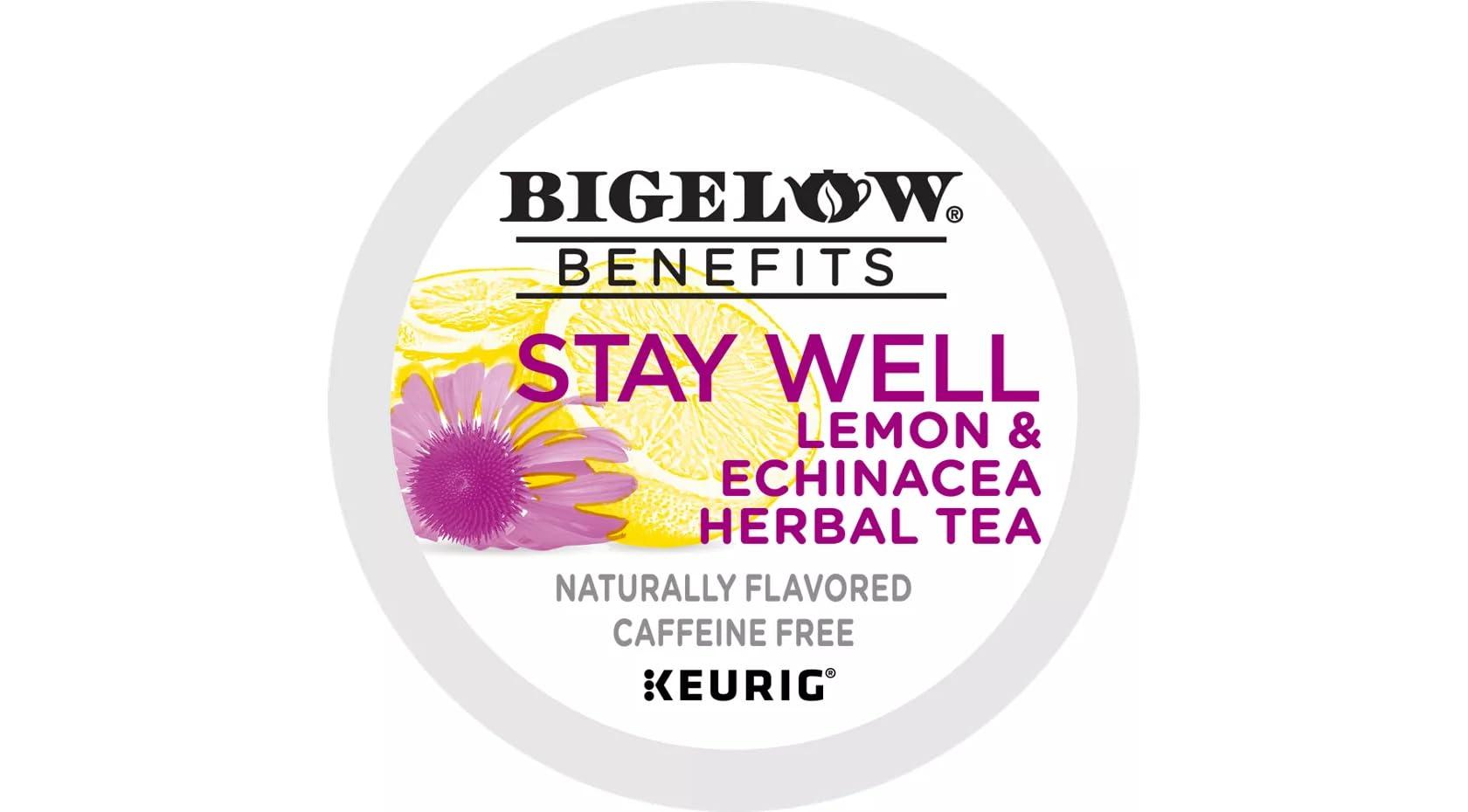 Bigelow Benefits Bigelow Benefits Lemon & Echinacea Herbal Tea K-Cup Pods, 88 Count