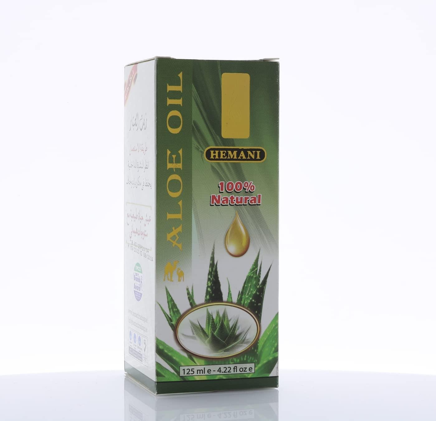 Hemani Hemani Aloe Vera Oil 125ml | All-Natural | Aloe Vera for Hair, Skin, Face | Daily Use | Absorbs Easy, Easy to Apply | Moisturize, Boost Hair Growth | Aloe Vera Hair Growth Oil | All Skin Types