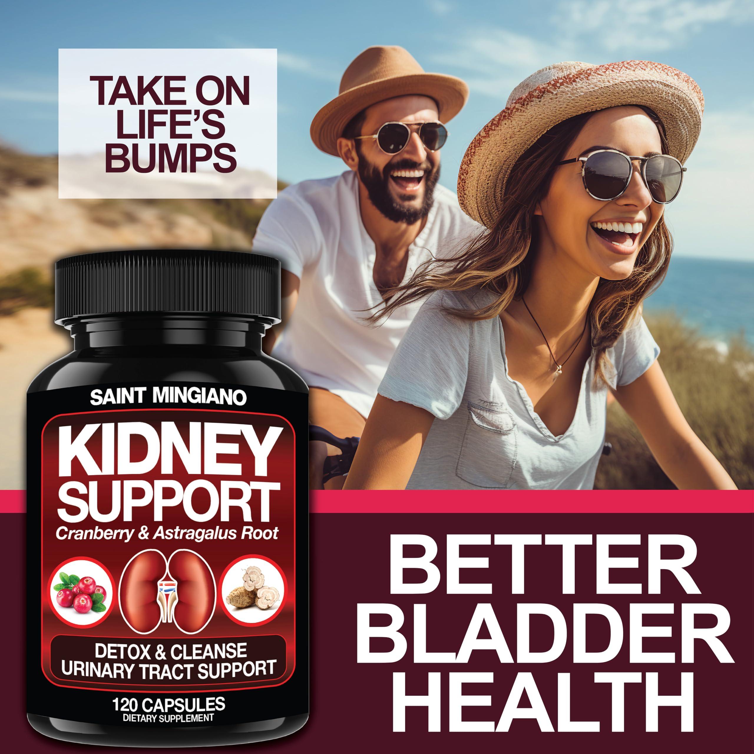 Saint Mingiano Saint Mingiano Kidney Support Cleanse Detox & Repair 120 Casuals - Together with - Men\'s Prostate Health Advanced Prostate Supplements - 120 Capsules