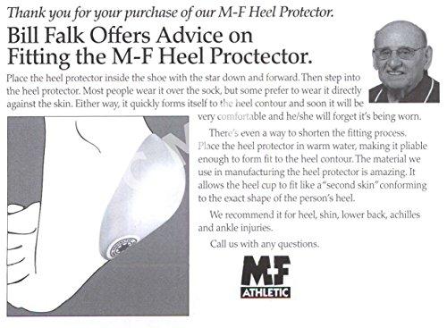 M-F M-F Athletic Plastic Heel Protector Cup Heat Moldable Small Junior Women 7.5 and Less (ONE Heel Cup)