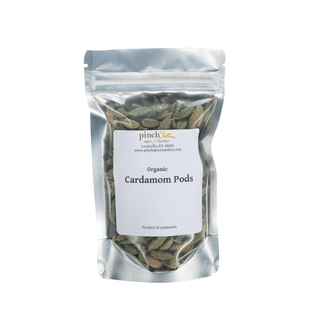 Pinch Spice Market Organic Green Cardamom Pods-8 Ounces