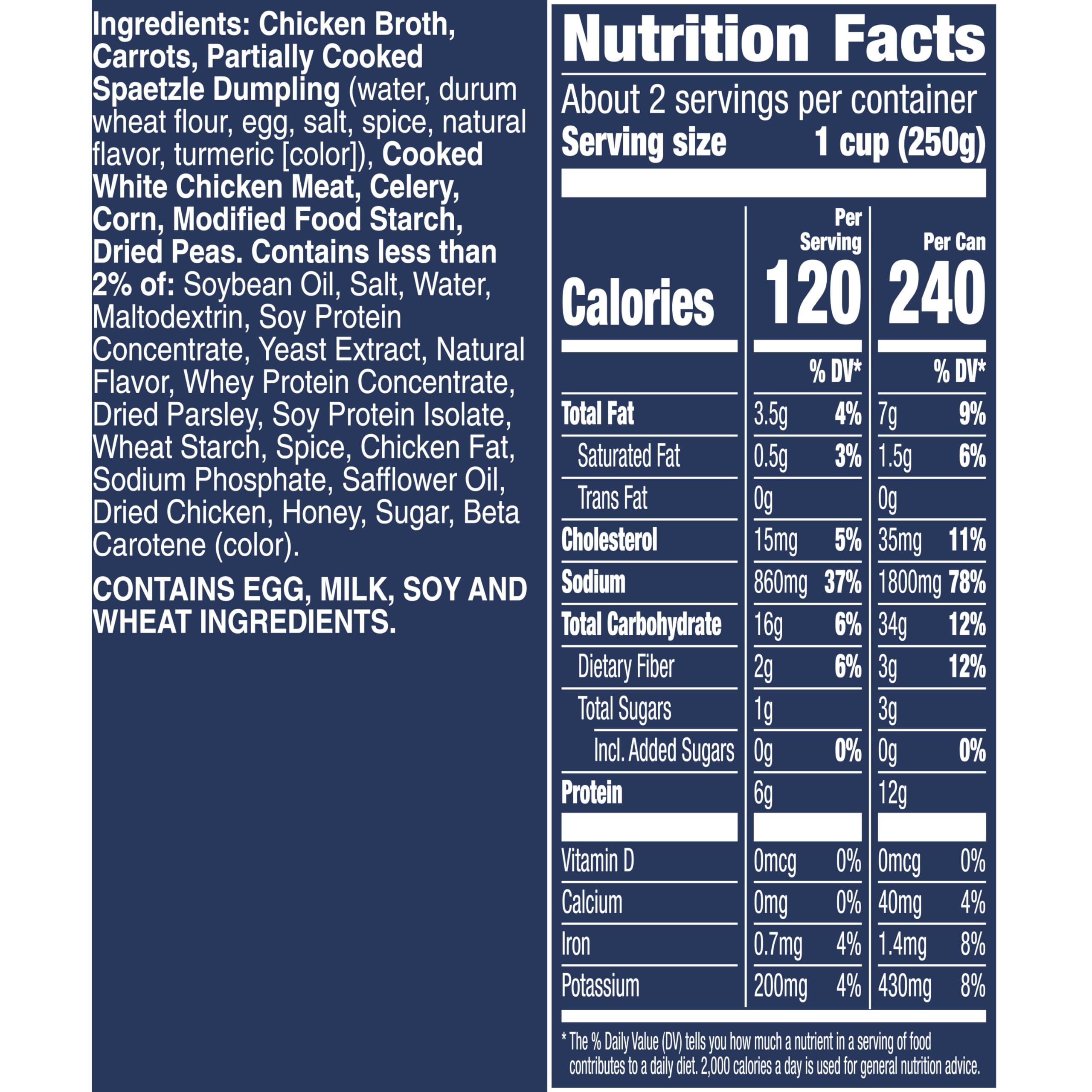 Progresso Progresso Hearty Chicken Pot Pie Style with Dumplings Soup, Rich and Hearty Canned Soup, 18.5 oz (Pack of 12)