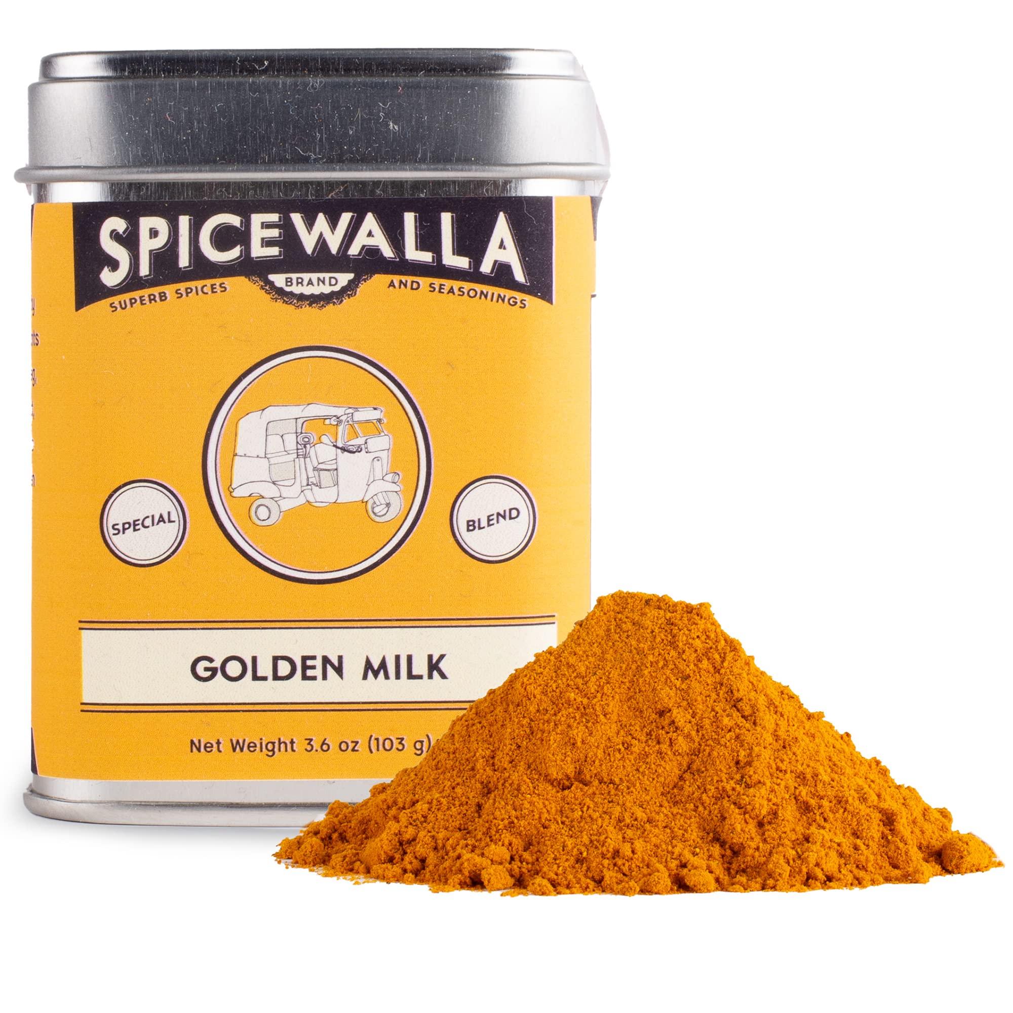 SPICEWALLA Spicewalla Golden Milk Powder 3.6 oz - Cinnamon, Ginger, Turmeric Drink Tea or Latte Mix