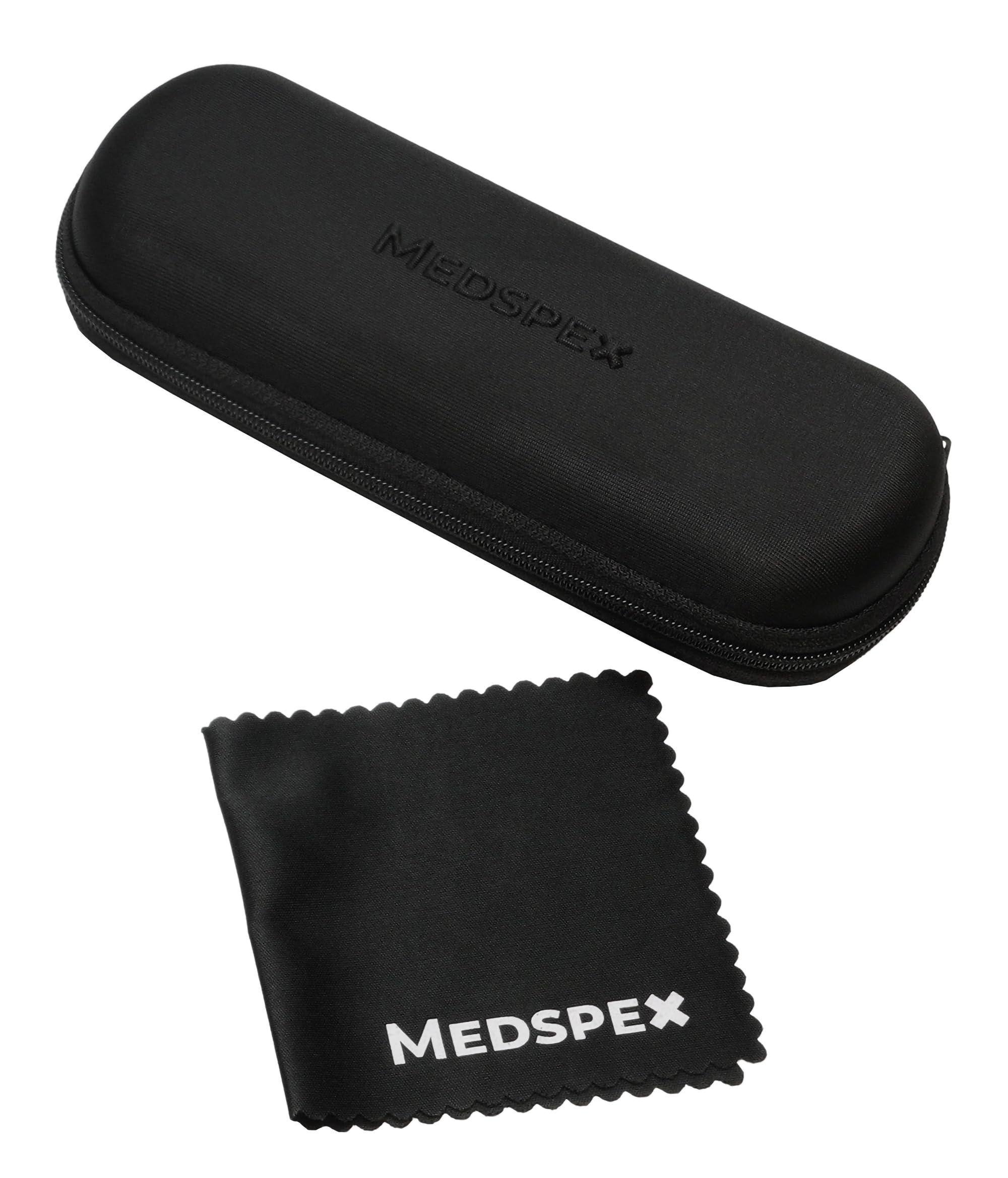 Medspex Medspex Blue Light Blocking Reading Glasses +1.75 Black Men Women Designer Computer Readers Trendy Durable Modern Eyeglass