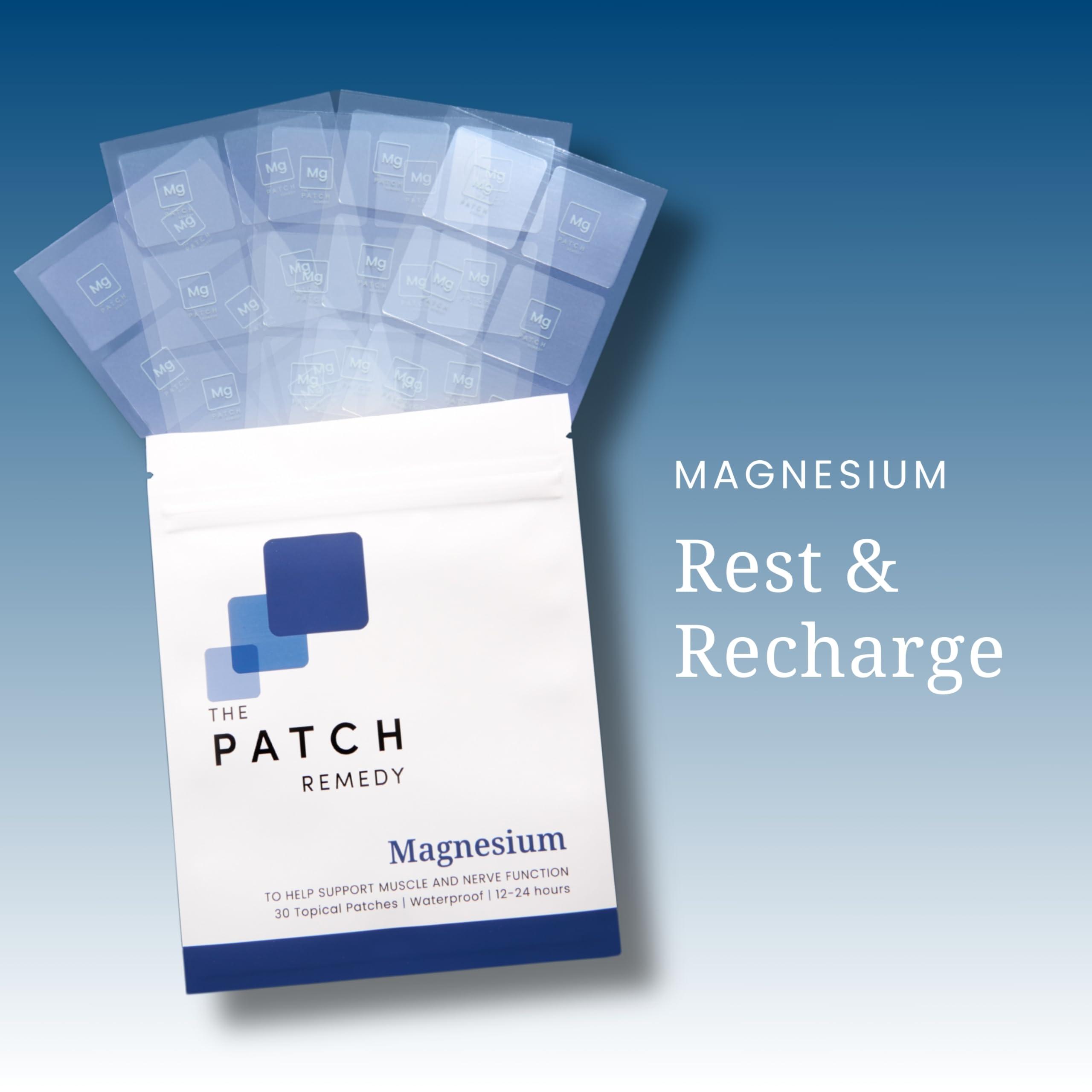 The Patch Remedy The Patch Remedy Magnesium Patches Transdermal - (30 Day Supply) Topical Magnesium Glycinate Patch for Women & Men, Muscle Cramps, Sleep & Relaxation Support