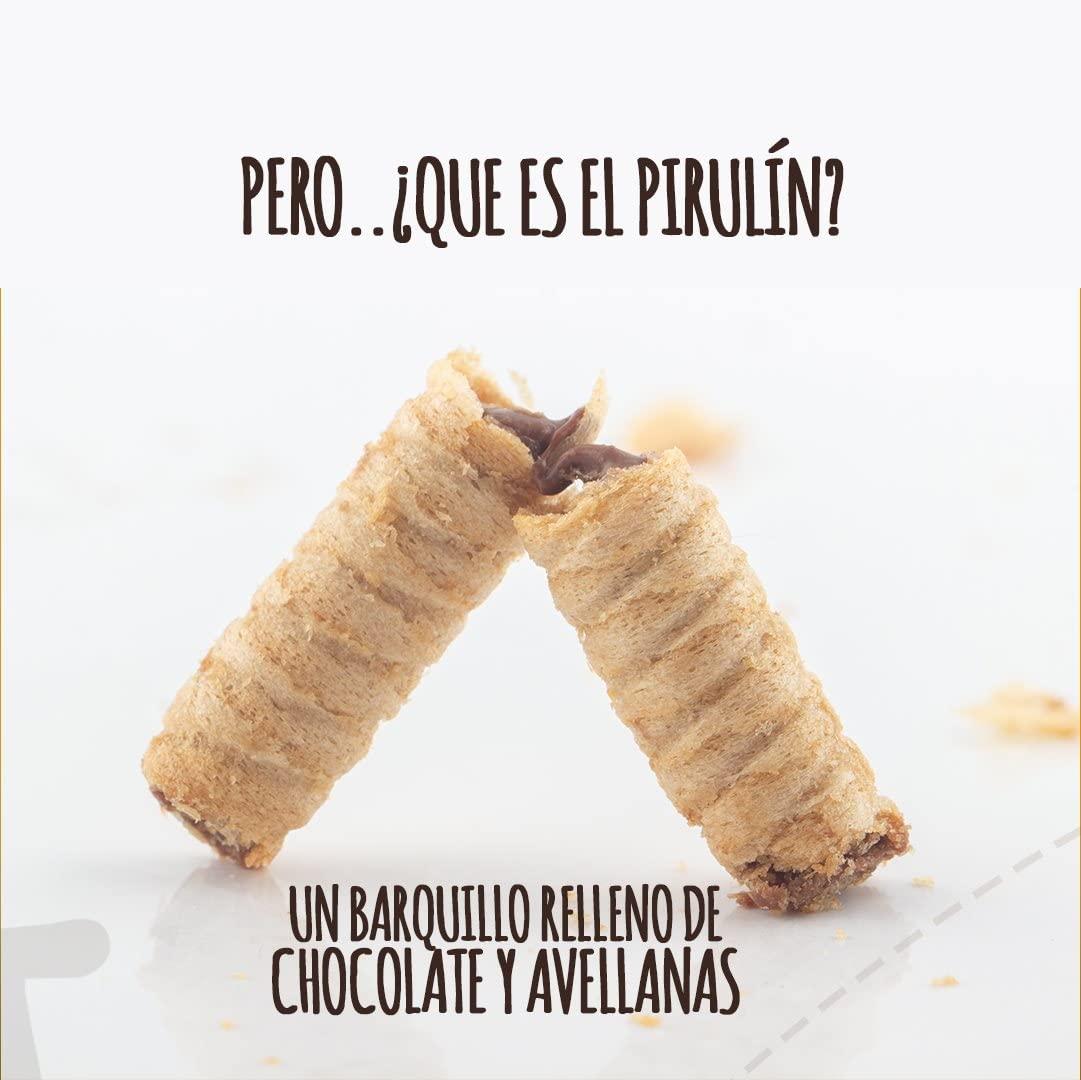 Pirulin Venezuela Pirulin Chocolate –Barquillas rellenas de Chocolate y Avellanas, Original de Venezuela / Pirulin Chocolate–Rolled Wafer Filled with Hazelnuts and Chocolate, Original from Venezuela (2Pack/380gr TOTAL)