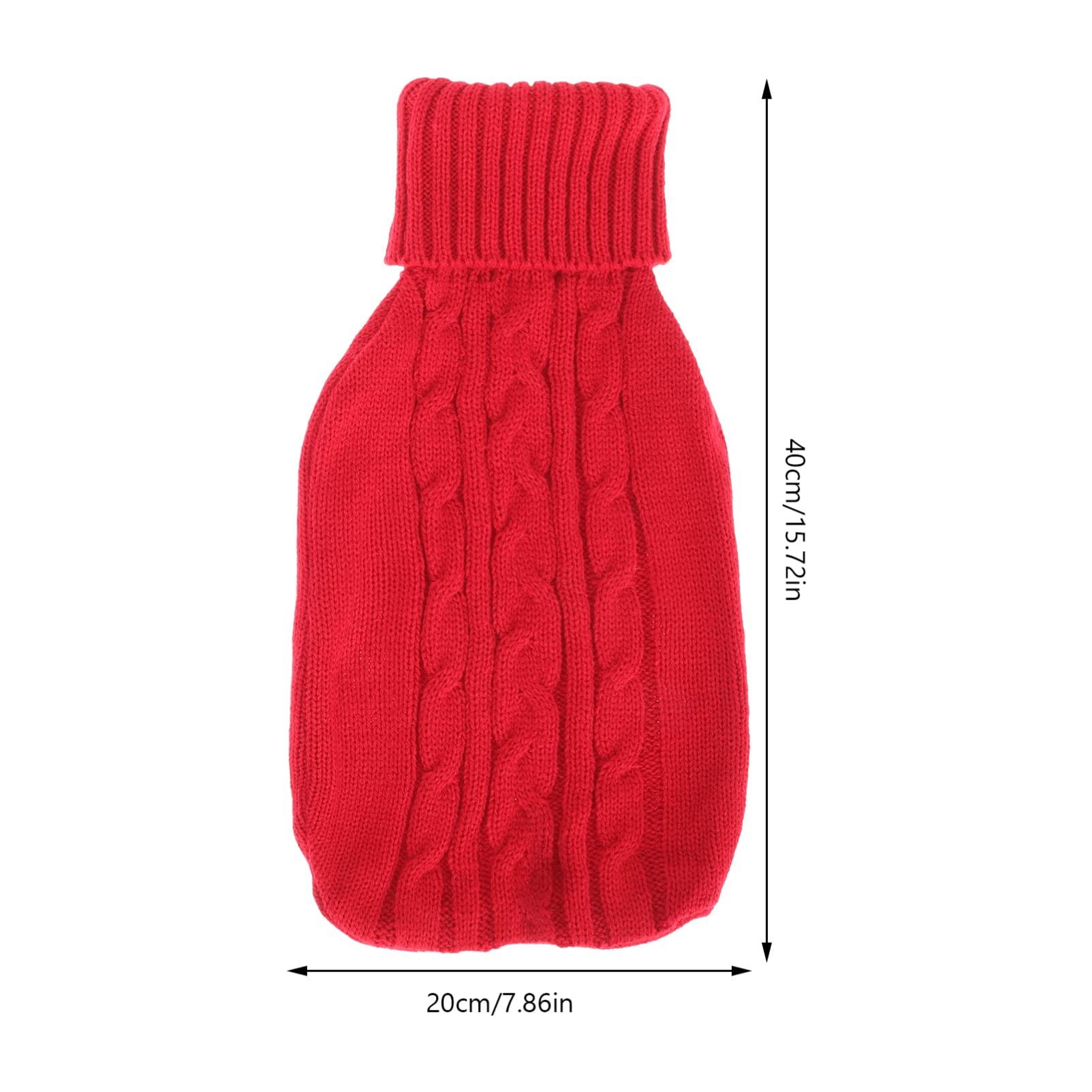 Cabilock Cabilock 4pcs Hot Water Bottle Knitted Cover Hot Water Pouch Cover Knit Hot Water Bag Water Bottle Heater Cover Hand Warm Water Bottle Cover Winter Supply Cloth Cover Outdoor Cotton Thread