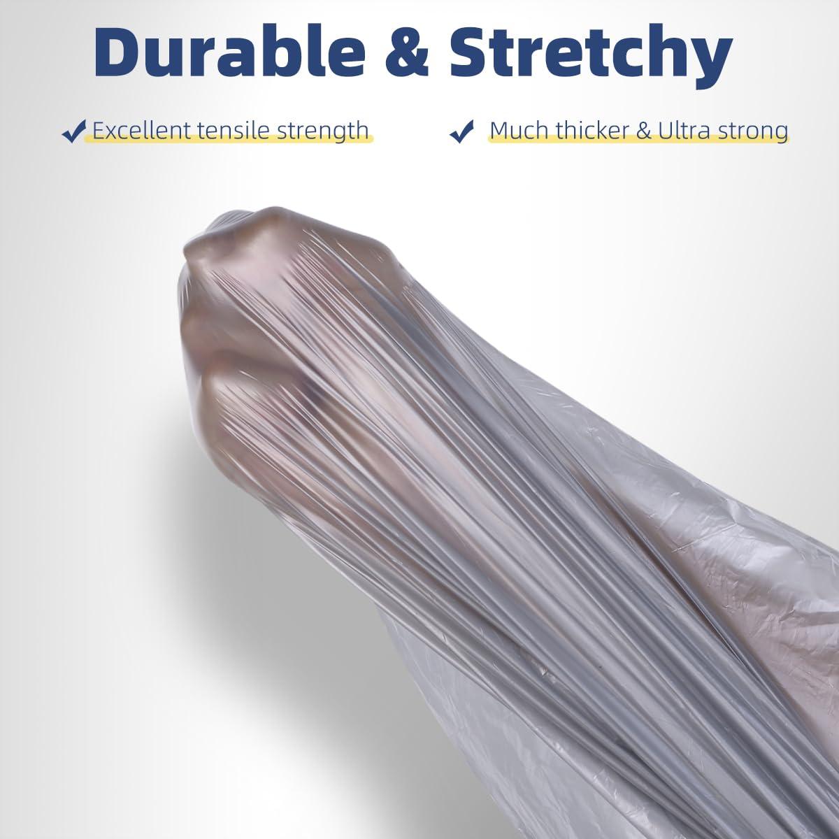 TYI Trash Bags, Drawstring, 45 Count 8 Gallon Trash Bags/Garbage Bags, Wastebasket Liners for Bathroom Bedroom Office Trash Can