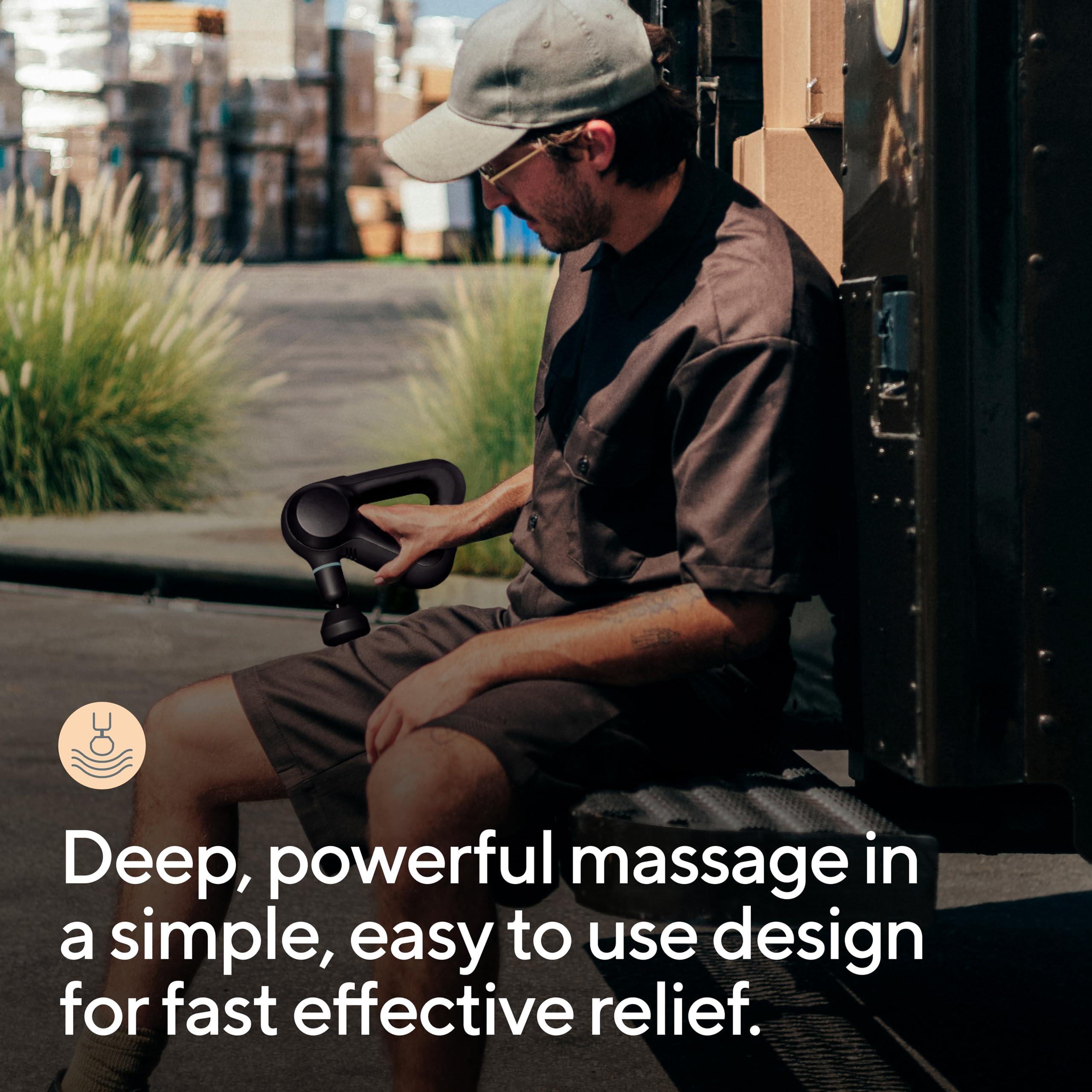 TheraGun TheraGun Prime Quiet Deep Tissue Therapy Massage Gun - Bluetooth Enabled, Electric Percussion Massage Gun & Personal Massager for Pain Relief in Neck, Back, Leg, Shoulder and Body (Black - 5th Gen)