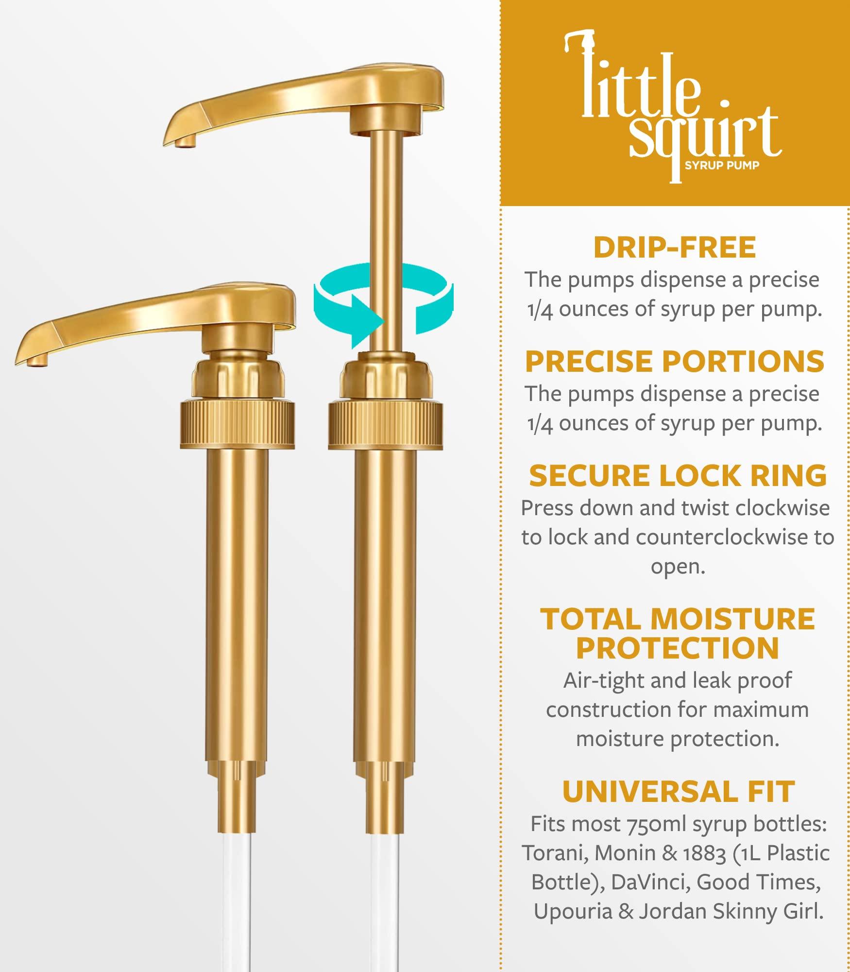 little squirt syrup pump Torani Sugar Free French Vanilla Syrup with Little Squirt Syrup Pump, 750ml 25.4 Ounces