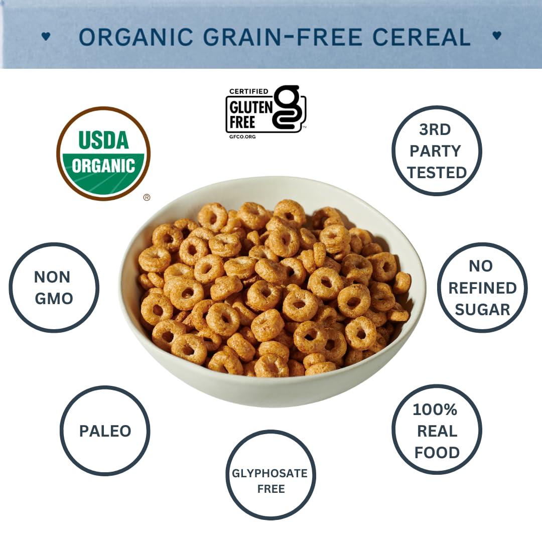 Lovebird Lovebird Gluten & Grain Free Cereal Variety 6 Pack - Organic AIP Food, Paleo Dairy Free, No Refined Sugar Breakfast Cereals | Healthy Snacks for Kids, Adults - Cacao, Honey, Cinnamon, Unsweetened