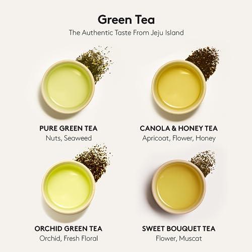 OSULLOC OSULLOC Premium Tea Collection (40 count, 10 flavors x 4 ea), Assorted Tea bag Sampler, Tea Gift sets for Tea lover, Self Care Gift Box, Premium Organic Pure & Blended Tea from Jeju