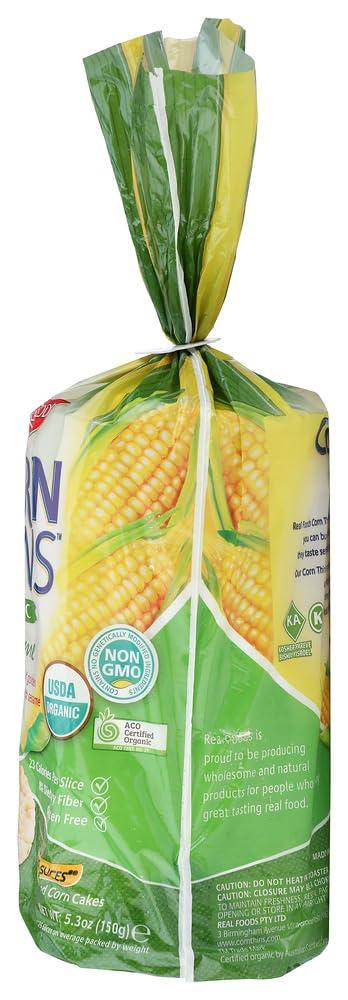 Real Foods Real Foods Organic Corn Thins - Sesame - 5.5 oz - 3 pk