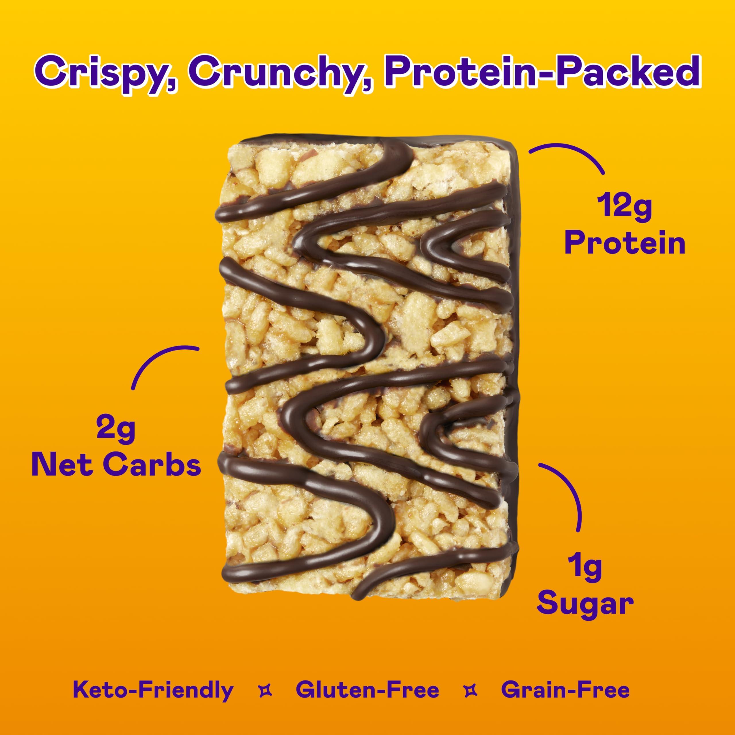 Magic Spoon MAGIC SPOON Treats - High Protein, Low Carb, Keto Friendly, Low Sugar, Gluten Free, Crispy Protein Bar Cereal Bar, On-The-Go Healthy Snack (Chocolatey PB, 8 Bars)