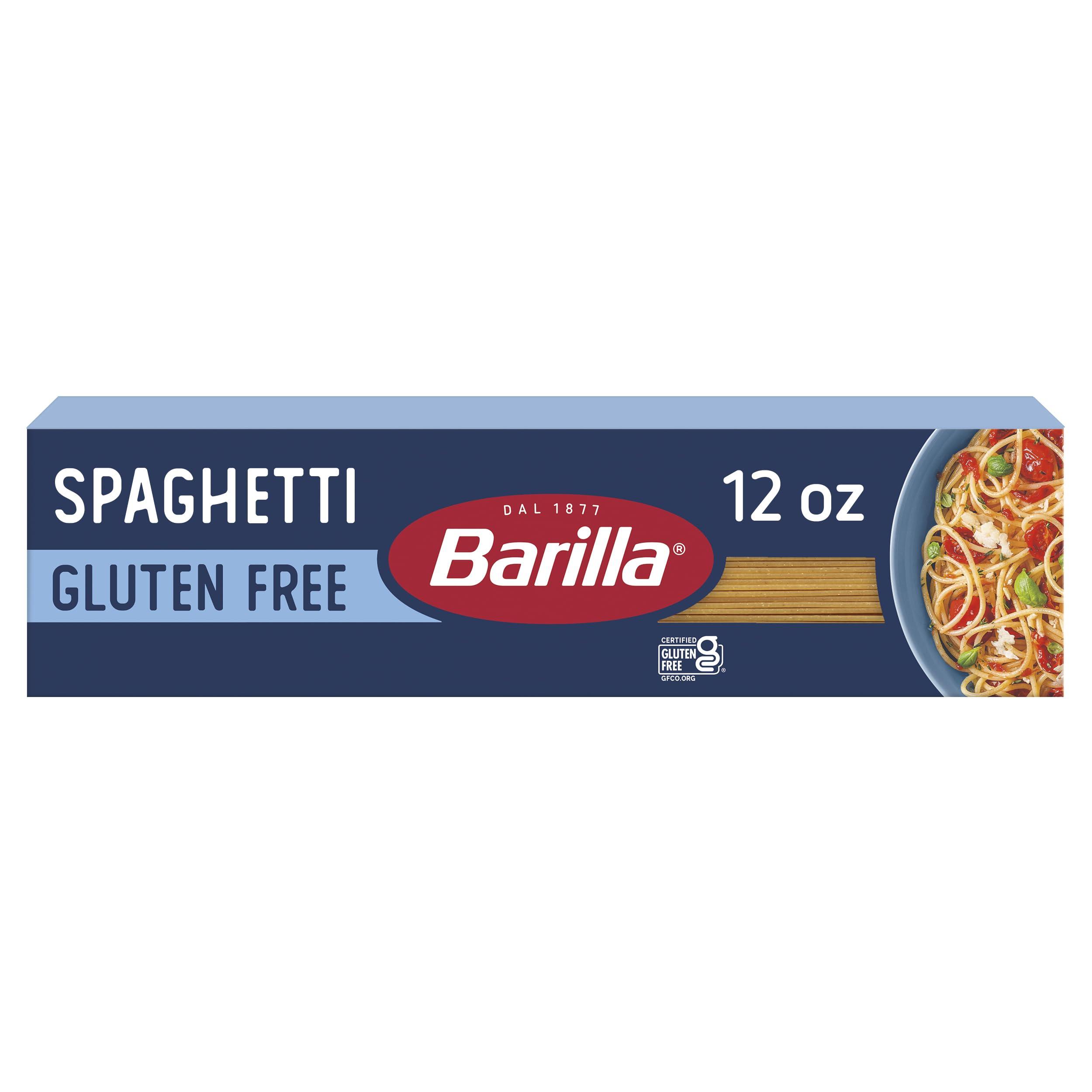 Barilla BARILLA Gluten Free Spaghetti, 12 Ounce - Non-GMO Gluten Free Pasta Made with Blend of Corn & Rice - Vegan Pasta
