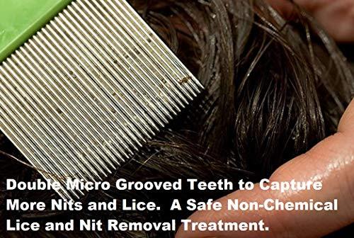 Cave Creek Trading Company, LLC Lice Comb Chemical Free Head Lice Treatment with Double Spiral Micro Grooved Comb Teeth