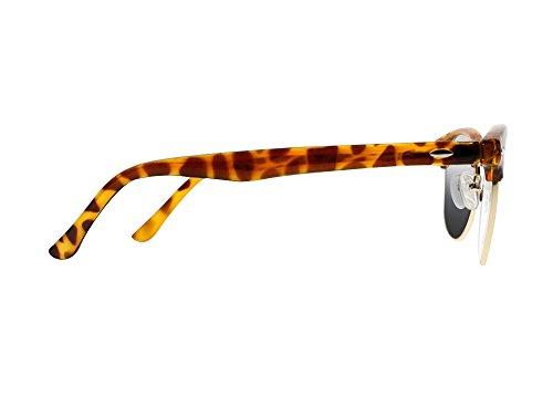 SightPerk Men Half Frame UP Down Progressive Multi Focus Multifocal Reading Glasses Transition Photochromic UV400 Sun Reader (Tortoise, up 25, Down 250)