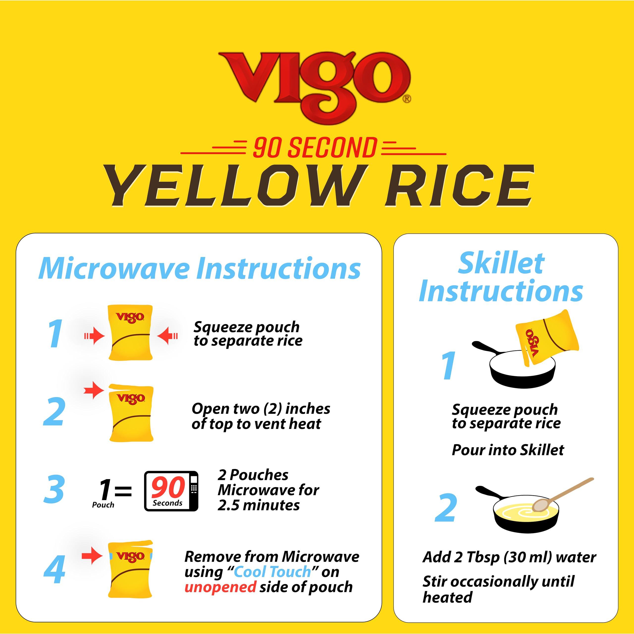 Vigo Vigo 90 Second Yellow Rice with Extra Virgin Olive Oil, 8.8 Ounce (Pack of 12)