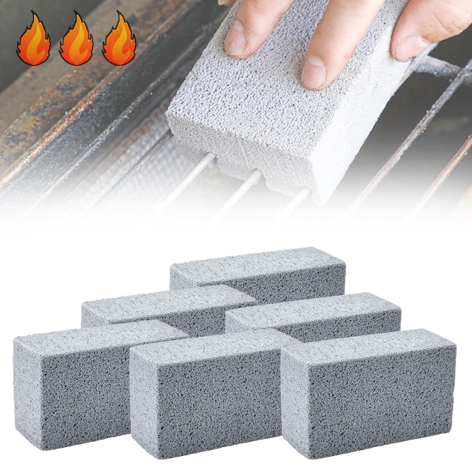 neoefogr Scoring Stones, Scoring Stone for Stove Cleaning, Scoring Stone for Oven Cleaning, Scoring Stones Oven, Heavy Duty Grill Cleaning Brick, Scoring Pumice Stones for Oven (6Pcs)