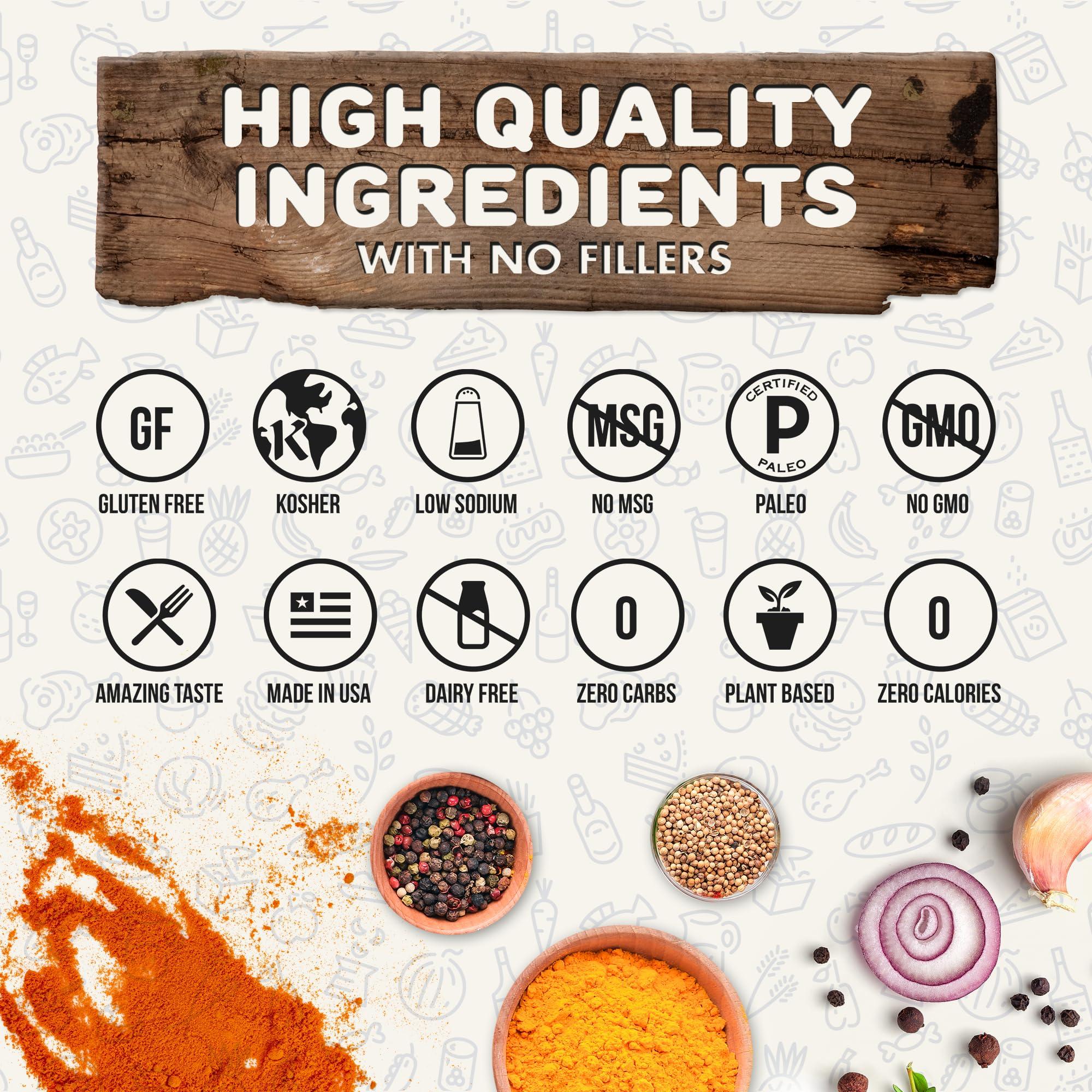 Flavor God Everything Spicy Seasoning Mix, 2 Bottles by Flavor God - Premium All Natural & Healthy Spice Blend for Steak, Salad, & Chicken - Kosher & Low Sodium - Great Flavor Spices and Seasoning Gift