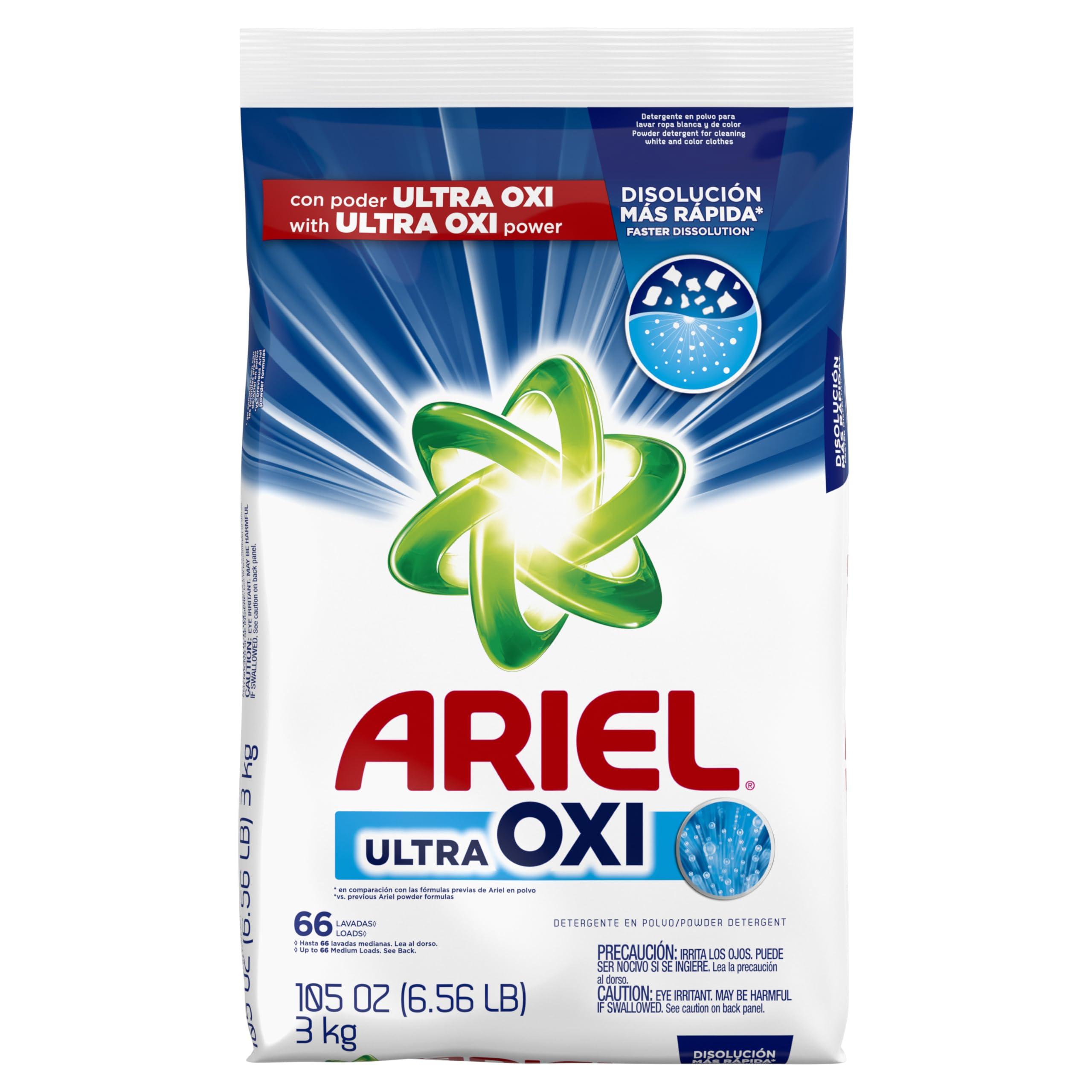Ariel Ariel, with Ultra Oxi, Powder Laundry Detergent, 105 oz 66 loads