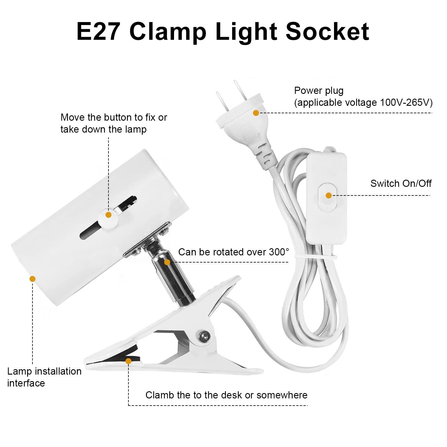 wolezek Wolezek Red Light Therapy Lamp with Lamp Holder, 660nm Red and 850nm Near Infrared Combo Wavelength LED Red Light Bulb, Red Light Therapy Device for Face and Body, Aluminium Shell, E27/E26 Standard