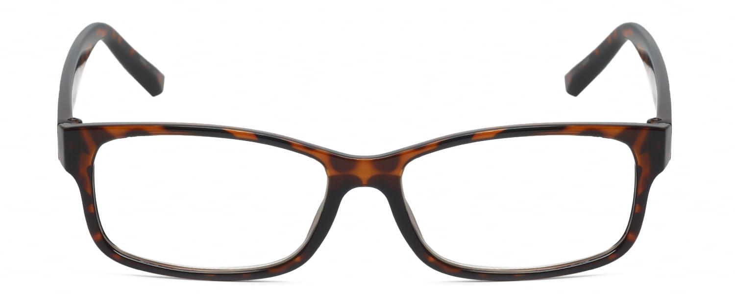 Calabria Calabria L 15560 Blue Light Filter Reading Glasses +2.75 Tortoise Havana Brown Women Designer Trendy Chic Readers Eyeglasses