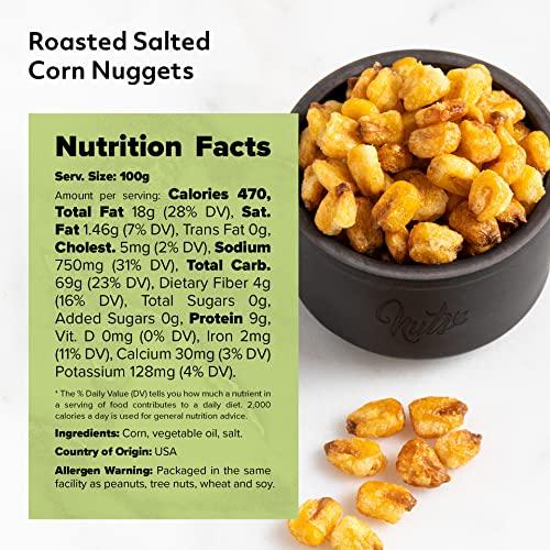 NUTS - U.S. - HEALTH IN EVERY BITE ! NUTS U.S. - Roasted and Salted Corn Nuggets | No Aritifical Colors & Flavors | NON-GMO | Packed in Resealable Bags!!! (1 LB)