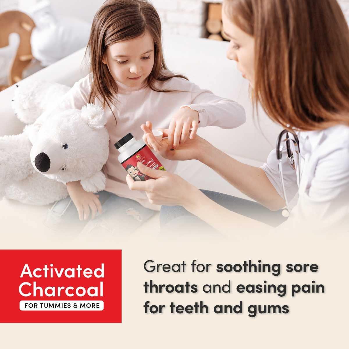 Charcoal House Charcoal House Chewable Activated Charcoal Tablets for Kids | Natural, Vegan, Non-GMO & Gluten Free | for Teeth, Stomach, Gas & Nausea | USP Food Grade | 135 ct.