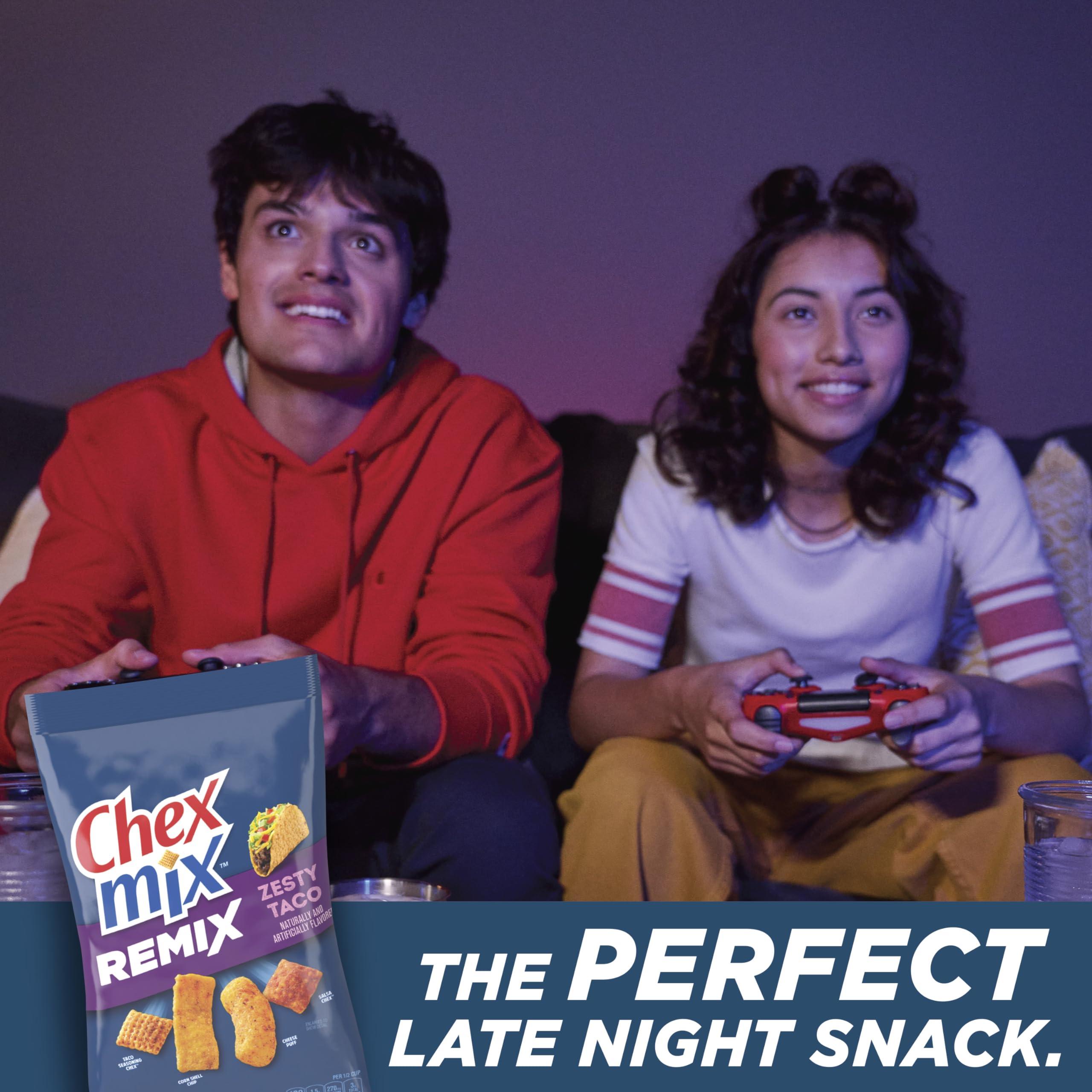 Chex Mix Chex Mix Snack Mix, Remix Zesty Taco, Savory Snack Bag, 11 oz