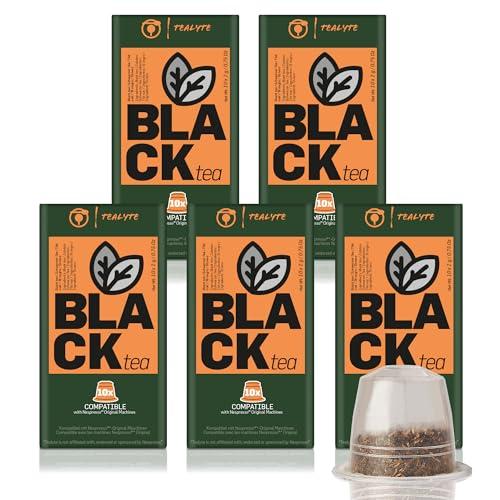 TEALYTE TEALYTE 50 Compatible Nespresso Tea Pods - I Black Tea Pods I Compatible with Original Line Nespresso Machines I 5 packs