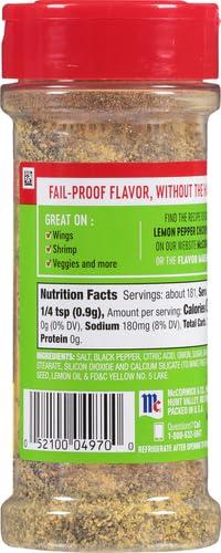 McCormick McCormick Perfect Pinch Lemon & Pepper Seasoning, 5.75 Oz (Pack of 2)