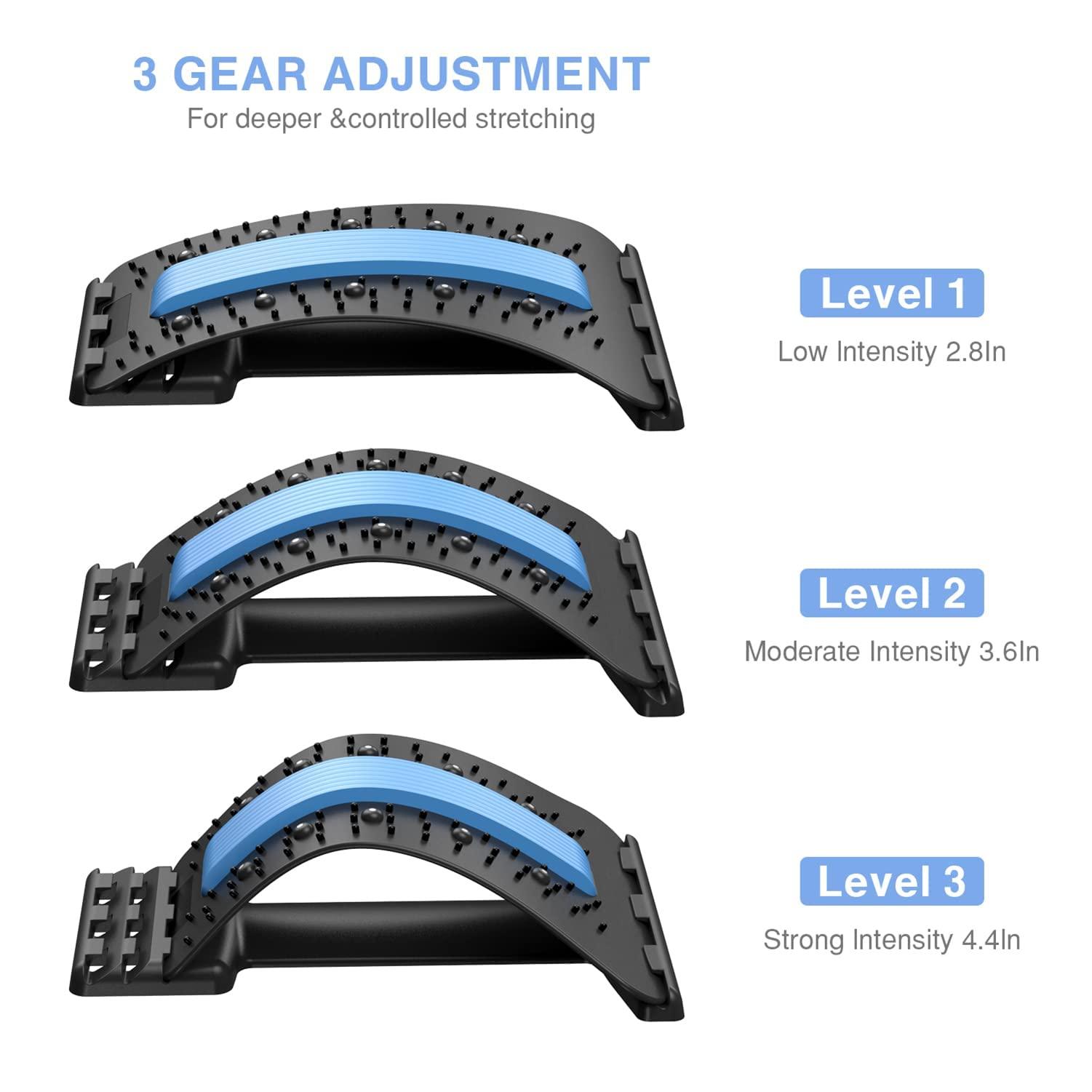 PGG-bro PGG-bro Back Stretcher, Lumbar Back Cracker Board Pain Relief Device, Multi-Level Massager for Herniated Disc, Sciatica, Scoliosis, Lower and Upper Lumbar Support Stretcher