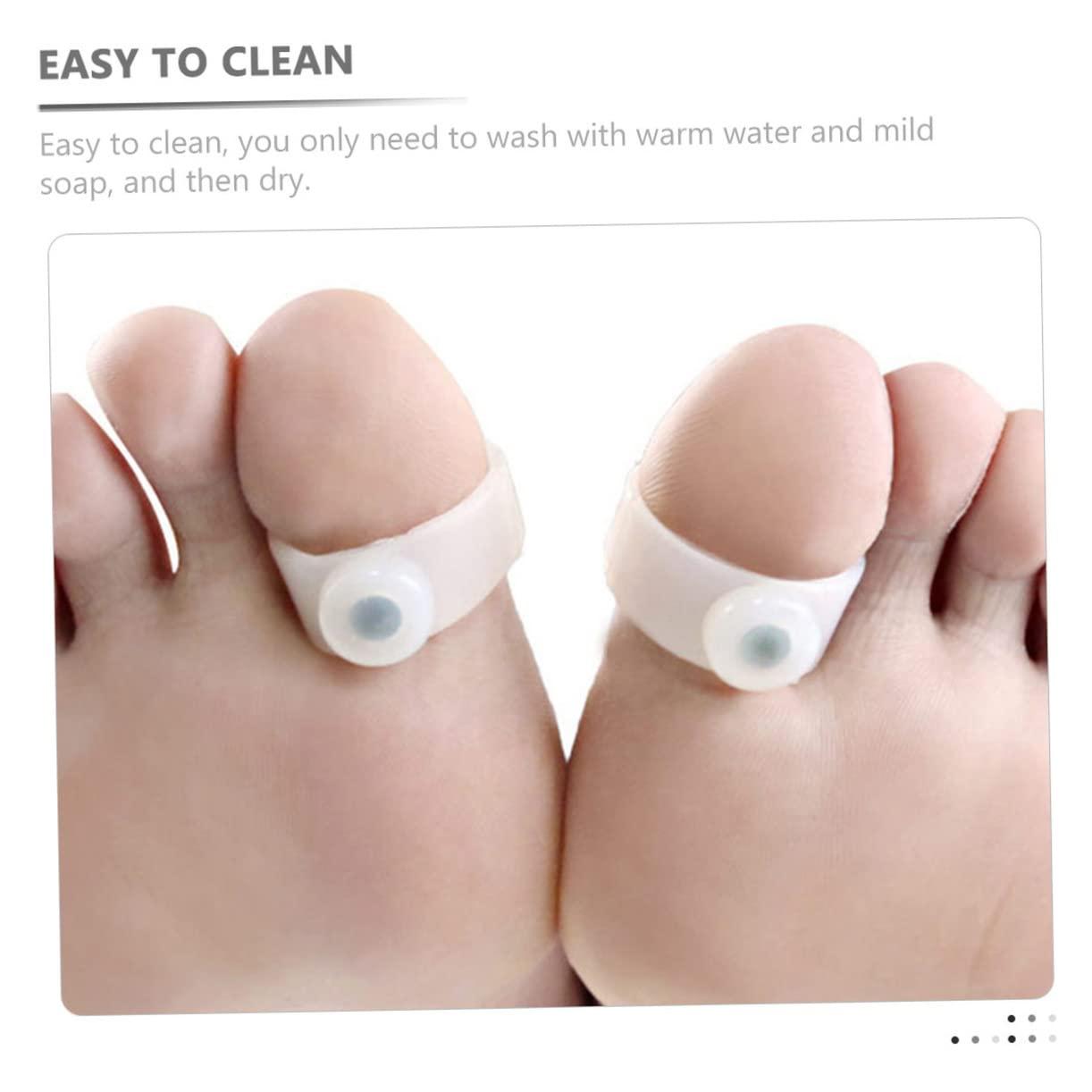 GLEAVI GLEAVI Toe Ring Magnet 20 Pairs Toe Ring Home Acupoint Covers Elastic Toe Cover Ring Versatile Acupoint Covers Practical Acupoint Ring Toe Magnetic Tool Travel Massage Elastic Band