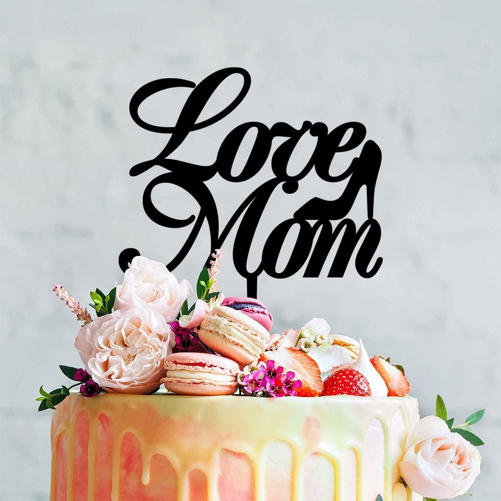 LetusZhogo Happy Mothers Day Cake Topper, Cake Topper, Mothers Day Cake Topper, Mother's Day Cake Topper, Mothers Day