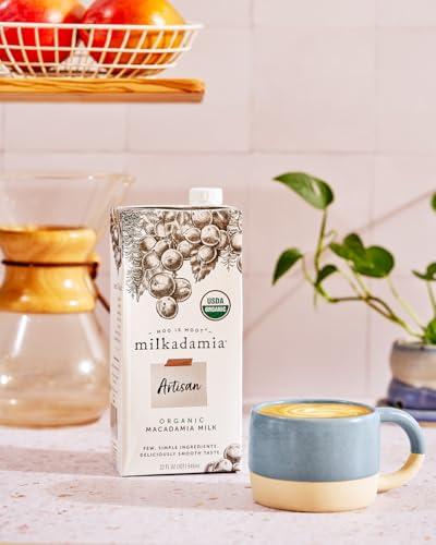 Milkadamia milkadamia Organic Artisan Macadamia Milk, 32 FL OZ (Pack of 6)