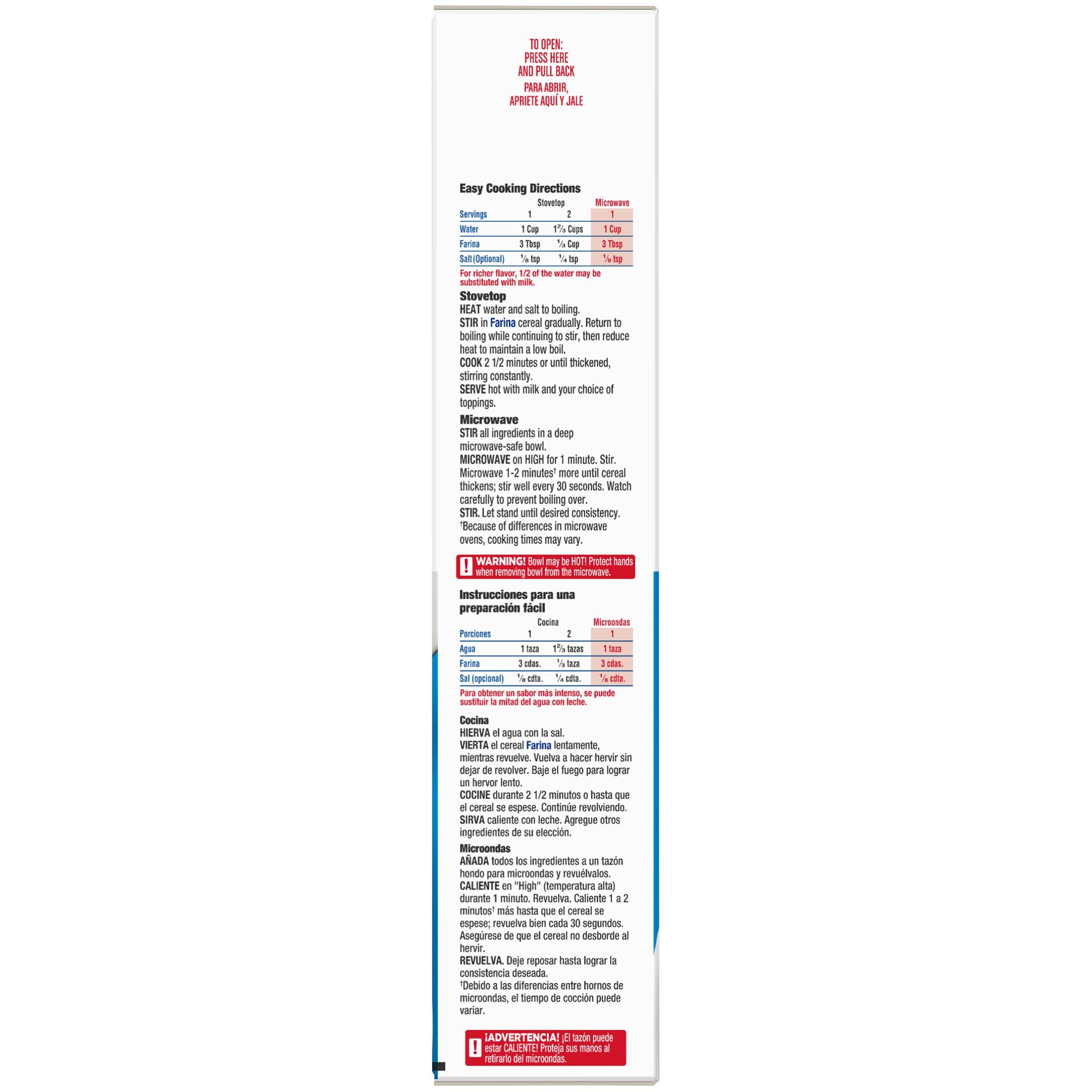 Malt-O-Meal Malt-O-Meal Farina, Original Farina Breakfast Cereal, Quick Cooking, 28 Ounce 1 count