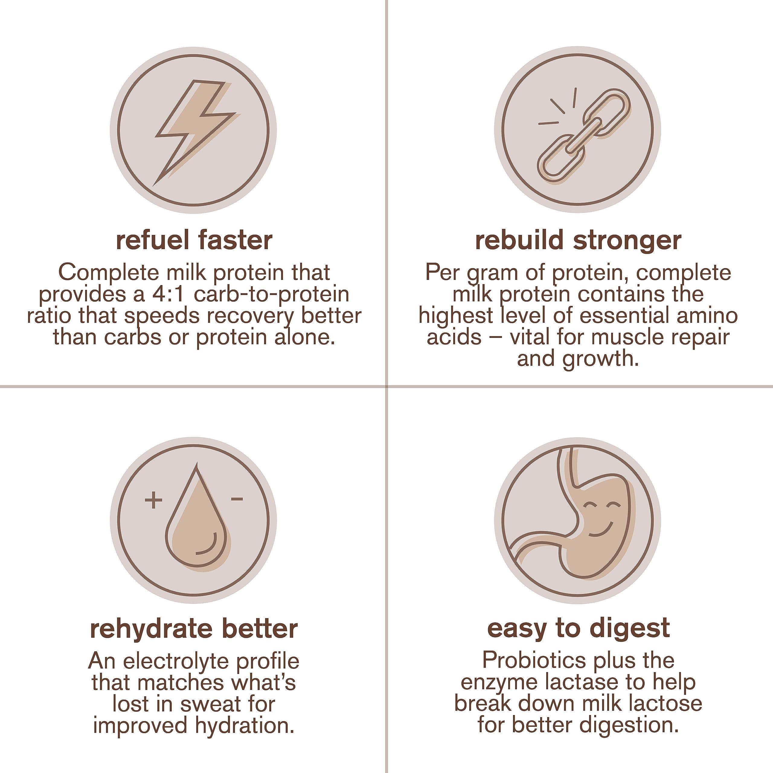 Skratch Labs Skratch Labs Post Workout Recovery Drink Mix with Chocolate, (41.6 oz, 24 Servings) with Complete Milk Protein of Casein and Whey and Probiotics, Gluten Free, Kosher, Natural, Vegetarian