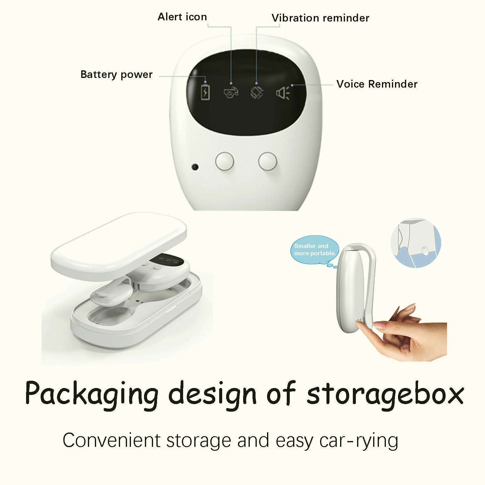 Invyxr Wireless Bedwetting Alarm for Boys and Girls, Bed Wetting Pee Alarms for Older Kids, Moisture Potty Alarm USB Rechargeable, 3 Working Modes